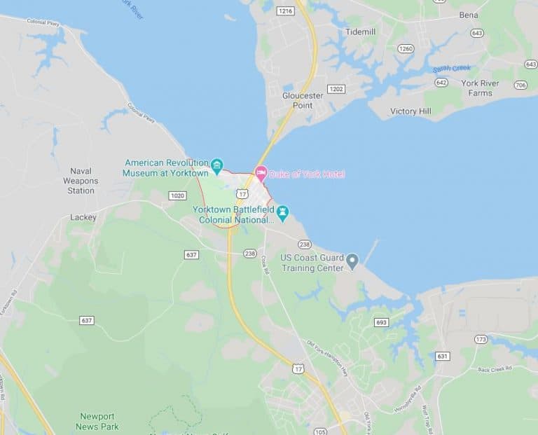 yorktown-virginia-map-williamsburg-chauffeur-service