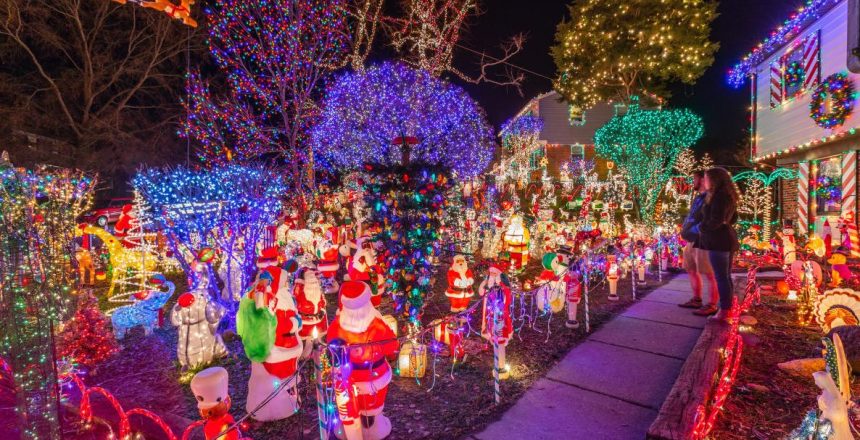 christmas light tour in williamsburg